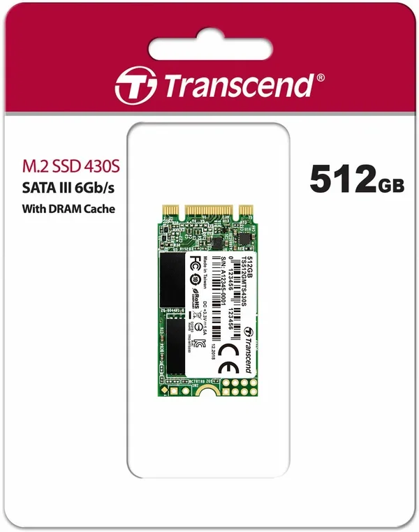 SSD накопитель Transcend MTS430 TS512GMTS430S 512Gb купить,0