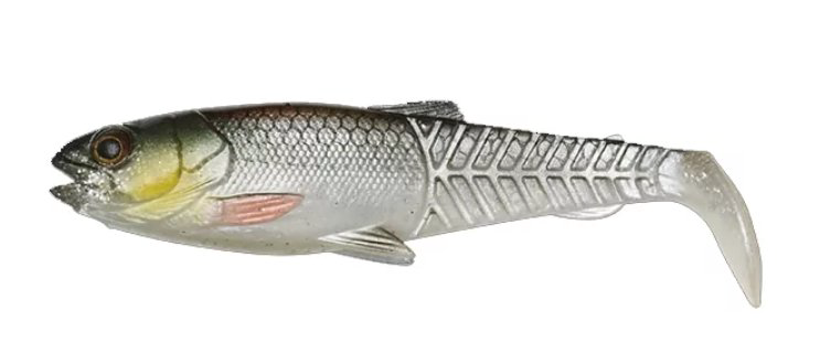 Приманка Savage Gear Craft Cannibal Paddletail 105мм 12гр Green Silver UV
