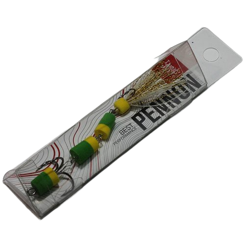 Силиконовая приманка Lucky John Pennon 25 70мм зелено-желтая купить,NaN