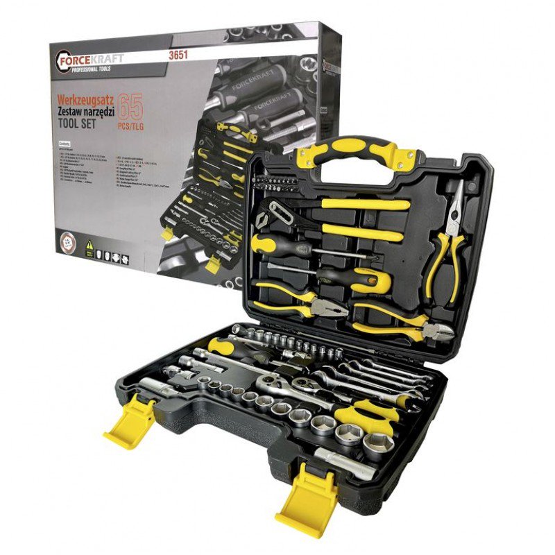 Набор инструментов Forcekraft FK-3651 65 предметов купить,NaN