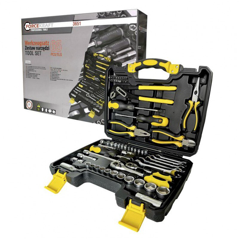 Набор инструментов Forcekraft FK-3651 65 предметов купить,NaN