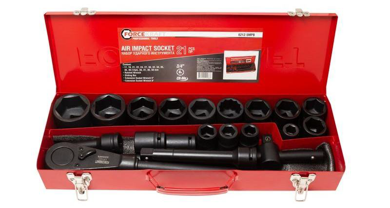 Набор инструментов Forcekraft FK-6212-5MPB 21 предметов купить,NaN