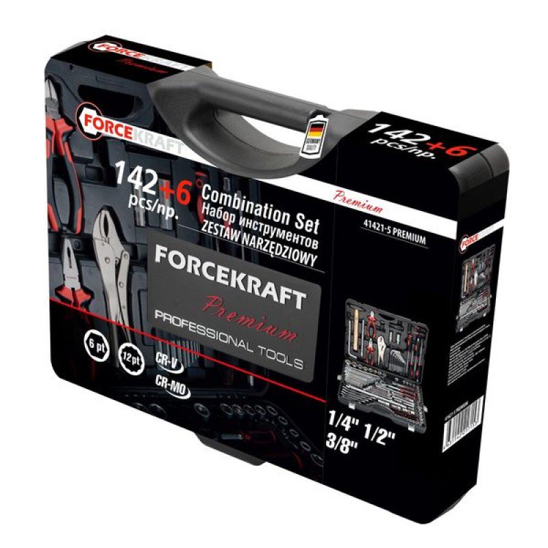 Набор инструментов Forcekraft FK-41421-5 Premium 142+6 предметов купить,NaN