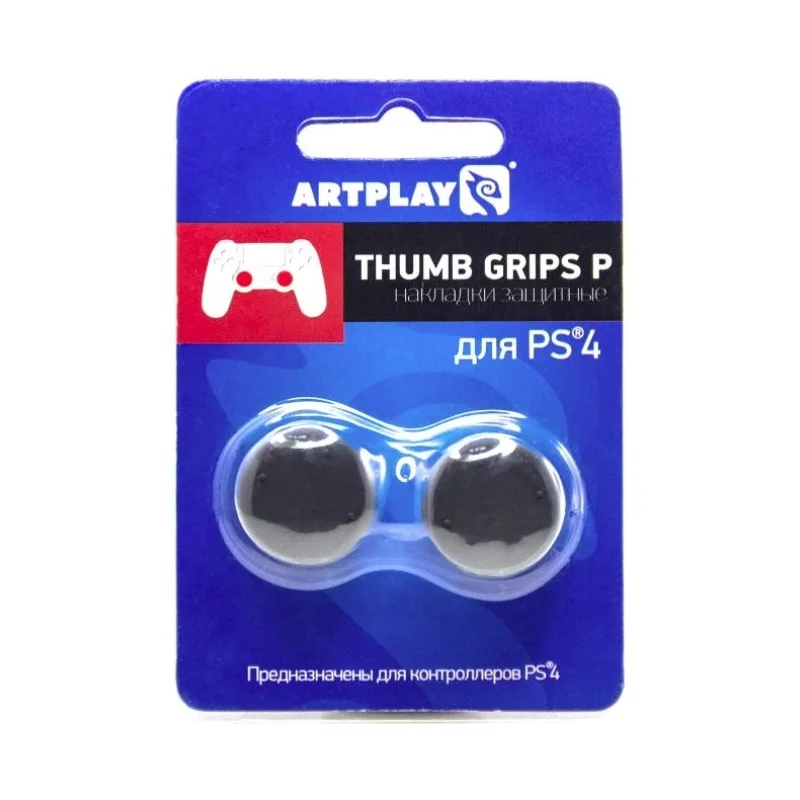Накладки Artplays Thumb Grips для PS4 высокие-выпуклые 2 шт черные