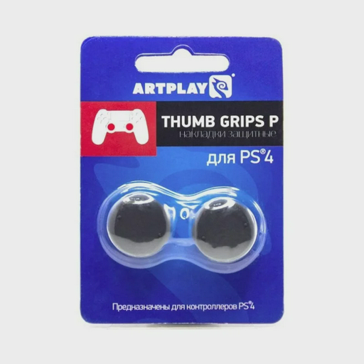 Накладки Artplays Thumb Grips для PS4 высокие-выпуклые 2 шт черные