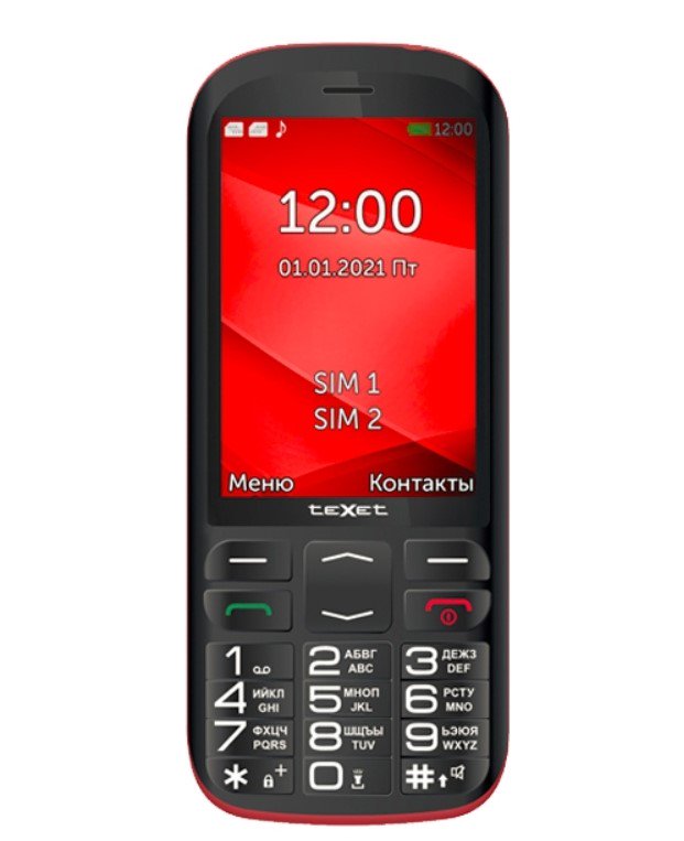 Мобильный телефон TeXet TM-B409 Black-Red