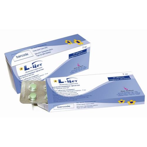 Kusum Healthcare Pvt Ltd L-Цет 5мг 30шт таблетки