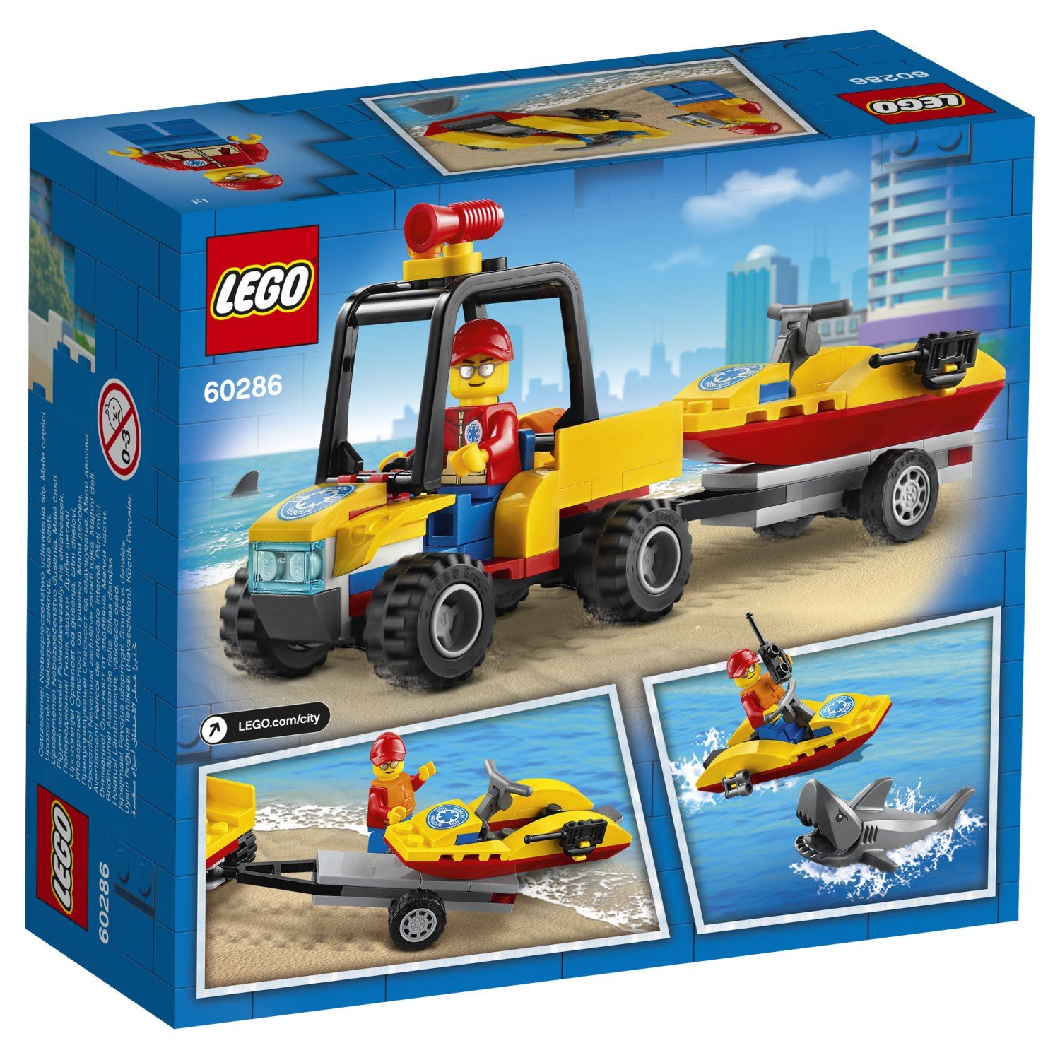 Конструктор Lego City Пляжный спасательный вездеход 60286 купить,NaN