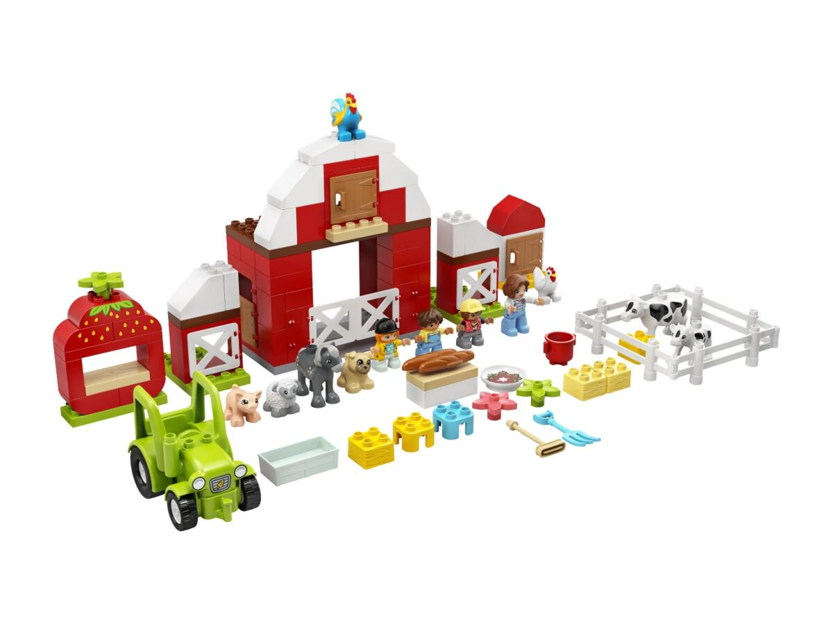 Конструктор Lego Duplo Фермерский трактор, домик и животные 10952  купить,NaN