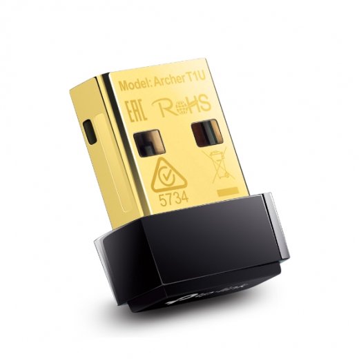 Wi-Fi адаптер TP-Link Archer T1U AC450 черный купить,0