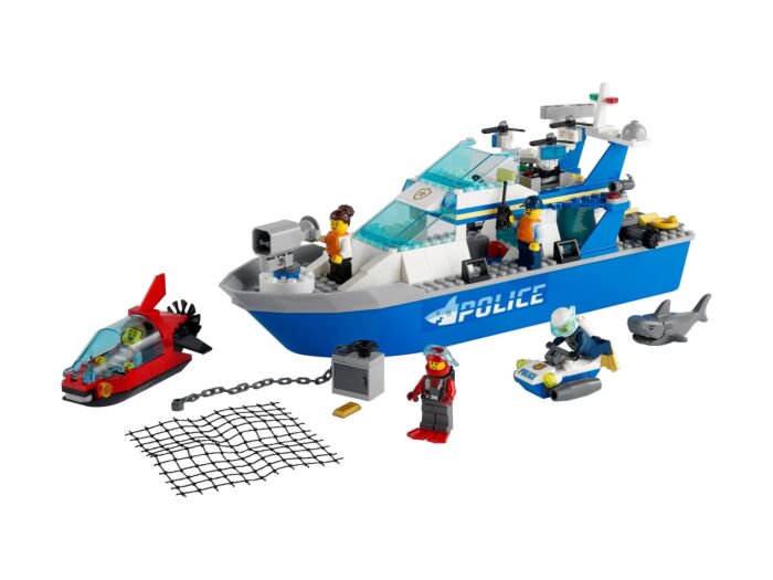 Конструктор Lego Катер полицейского патруля City 60277 купить,NaN