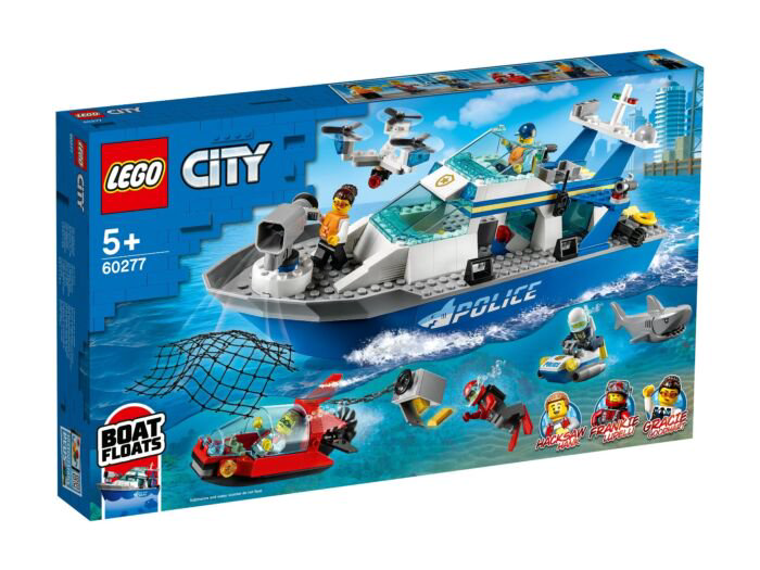 Конструктор Lego Катер полицейского патруля City 60277 купить,NaN