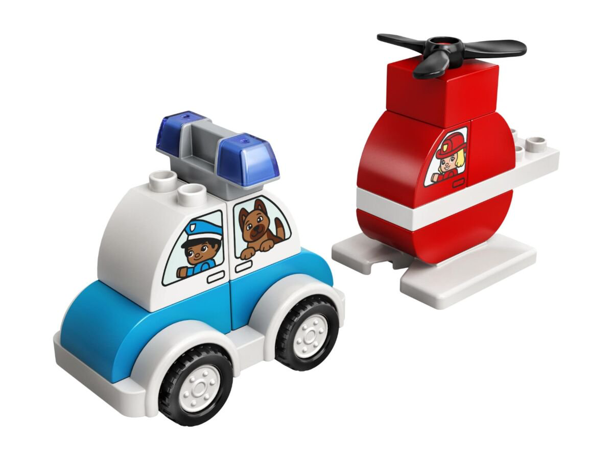 Конструктор Lego Duplo Пожарный вертолет и полицейский автомобиль 10957