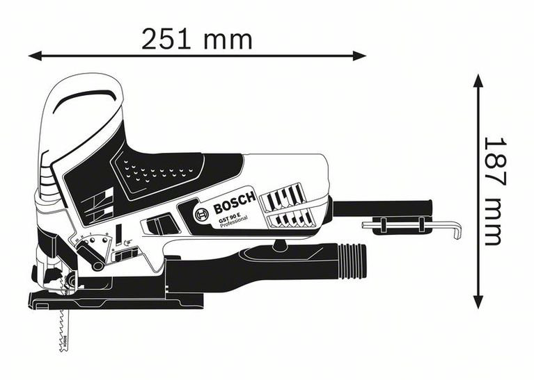 Электрический лобзик Bosch GST 90 E 060158G000  купить,100390