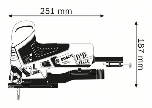 Электрический лобзик Bosch GST 90 E 060158G000 