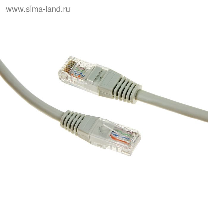 Патч-корд Gembird PP12-50m UTP 5e 50м серый купить,NaN
