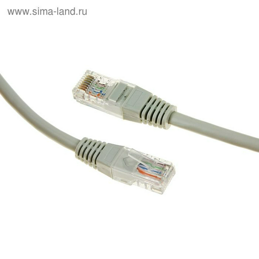 Патч-корд Gembird PP12-50m UTP 5e 50м серый