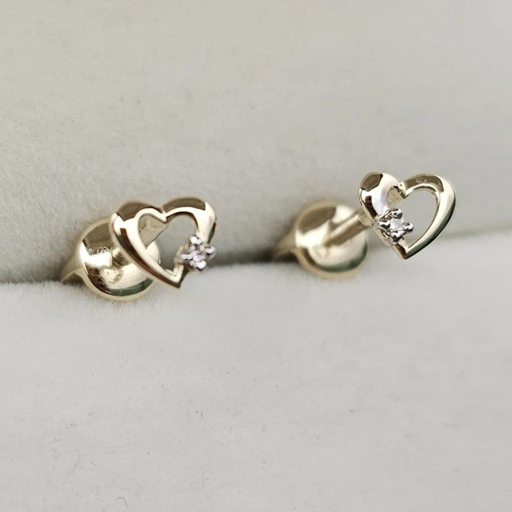 Серьги Deimantas 108826851 0,74гр 0,012ct. купить,NaN