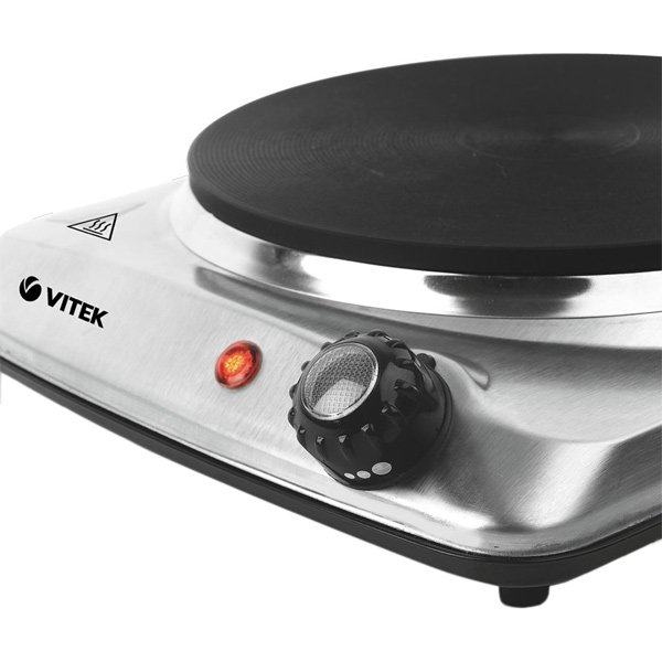 Плитка электрическая Vitek VT-3705 серебристая купить,0