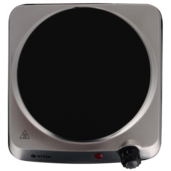 Плитка электрическая Vitek VT-3705 серебристая купить,0