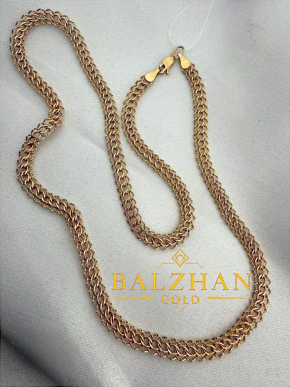 Цепь Золото России BALZHAN GOLD - DANI -4602 длина 55 см, вес 8.21 г золото, плетение питон купить,NaN