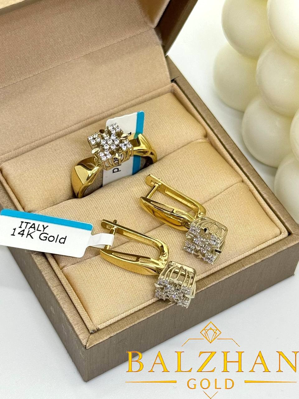 Dani BALZHAN GOLD - DANI -8463 вес 6.35 г золото, фианит купить,NaN