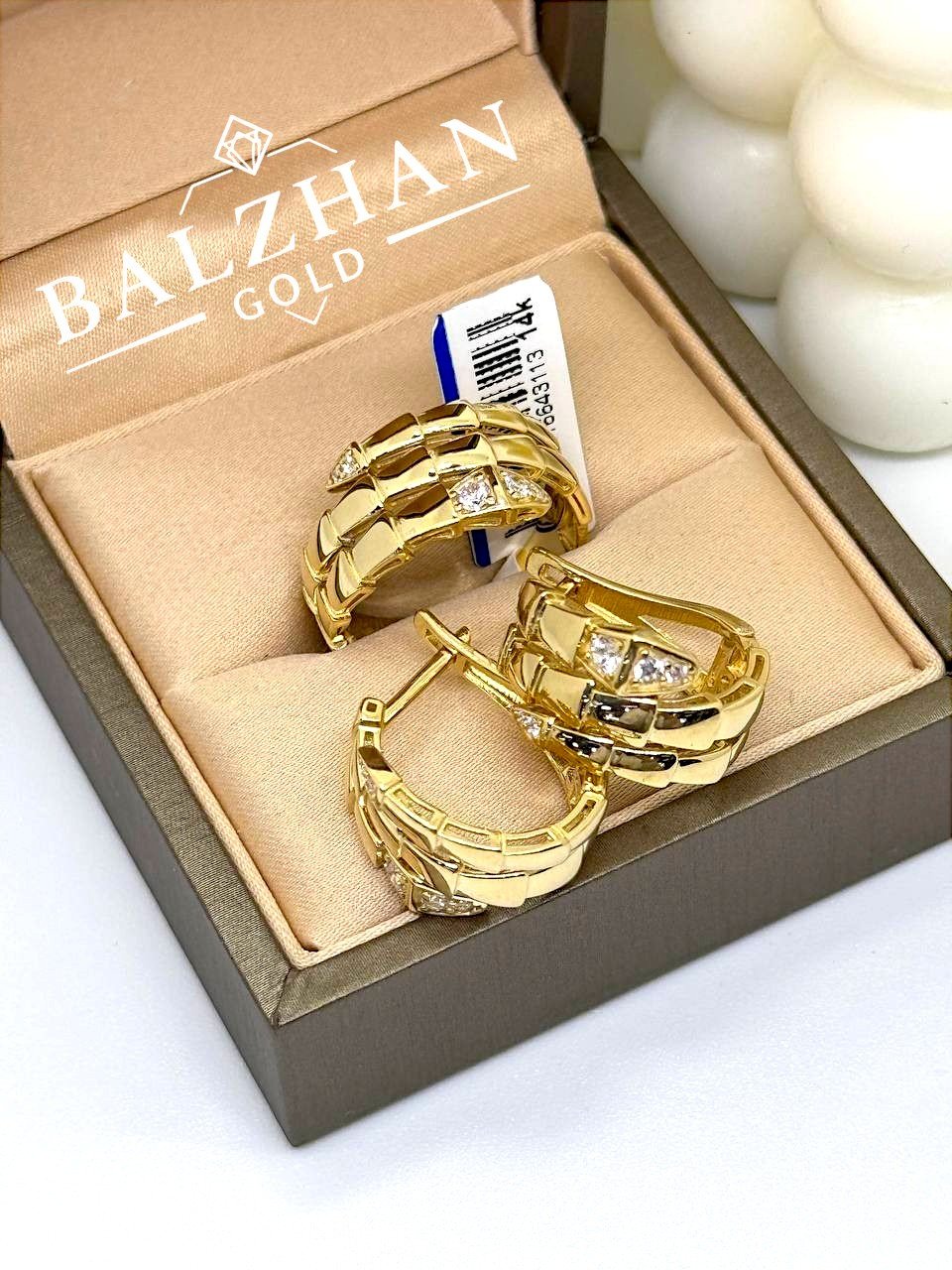Dani BALZHAN GOLD-2871 вес 9.77 г золото, фианит купить,NaN