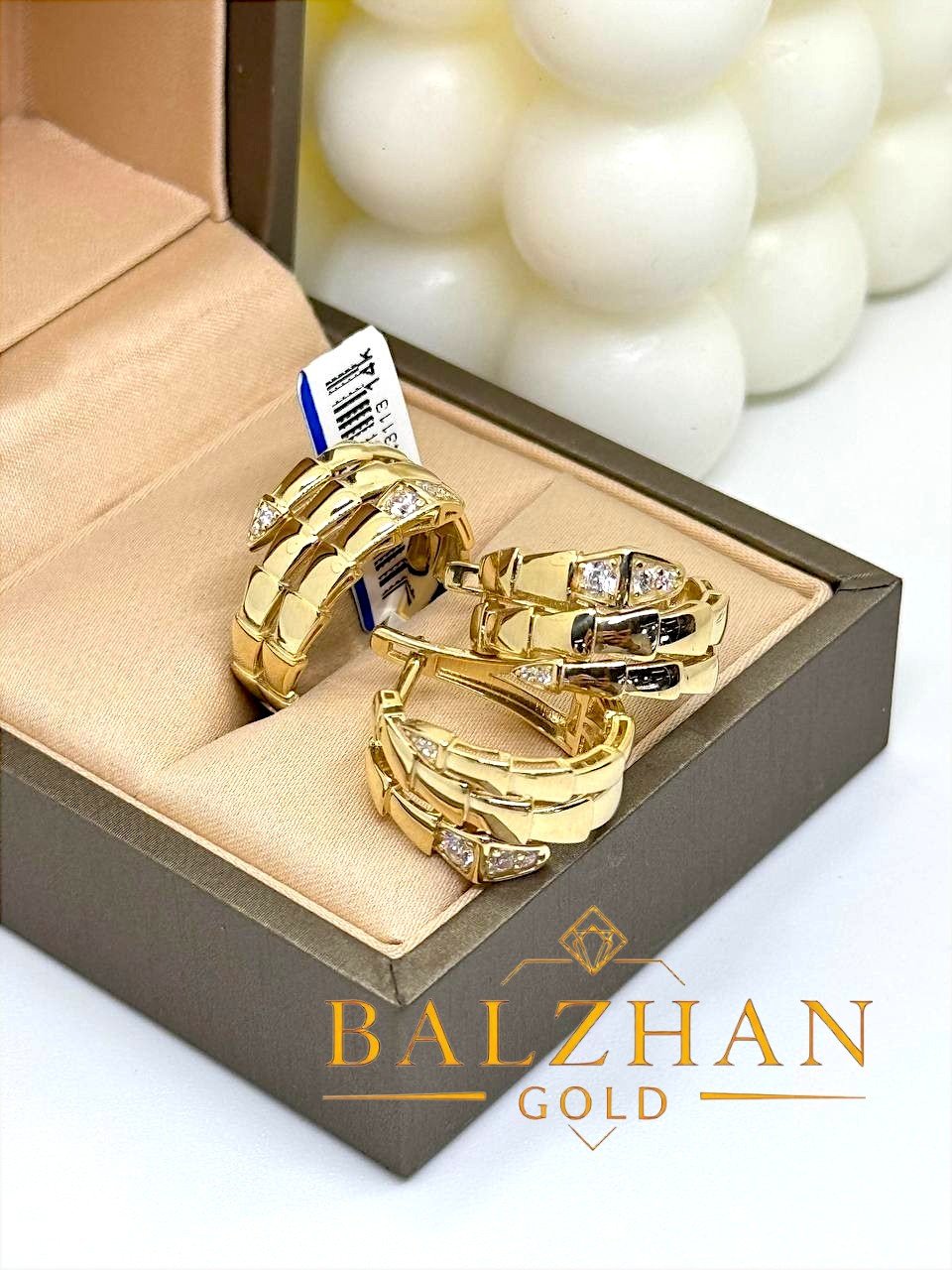 Dani BALZHAN GOLD-2854 вес 9.96 г золото, фианит купить,NaN