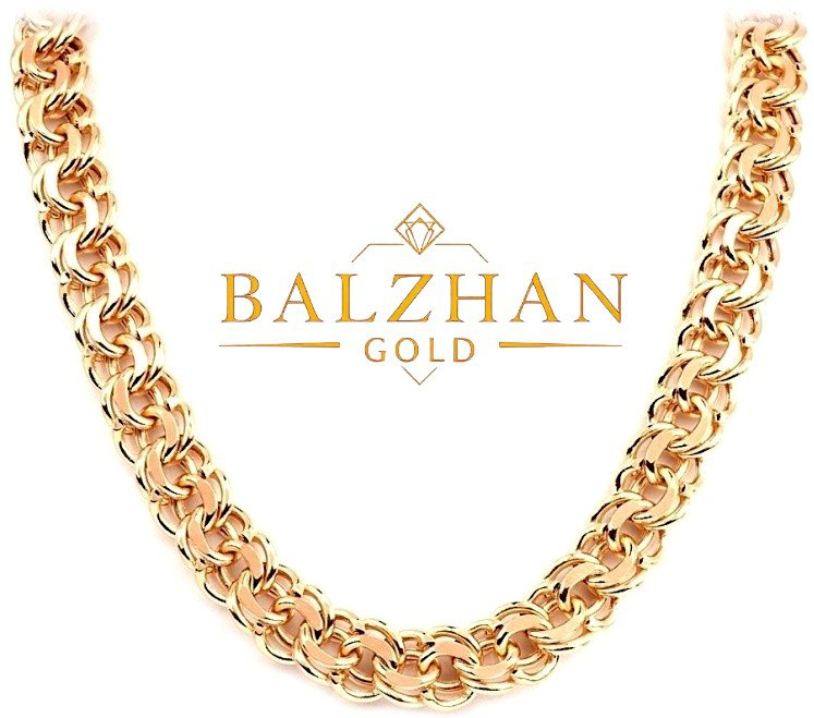 Цепь Dani BALZHAN GOLD-8416 длина 55 см, вес 4.67 г золото, плетение бисмарк купить,NaN