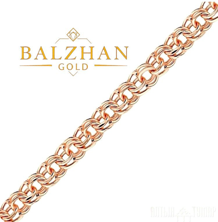 Цепь Dani BALZHAN GOLD-8416 длина 55 см, вес 4.67 г золото, плетение бисмарк купить,NaN