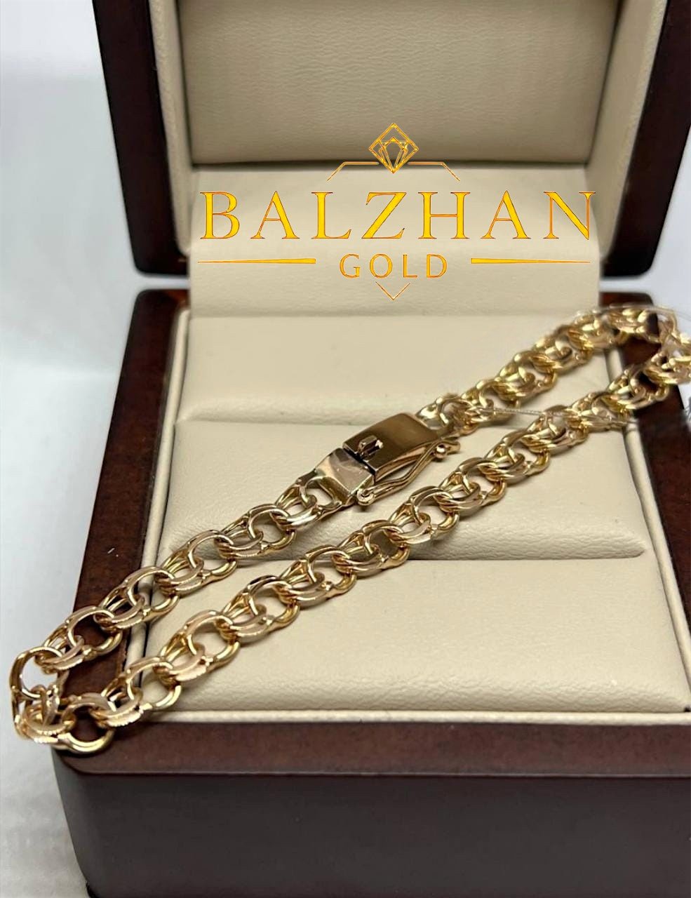 Браслет Dani DANI-BR-668 длина 22 см, вес 10.87 г золото, плетение бисмарк купить,NaN