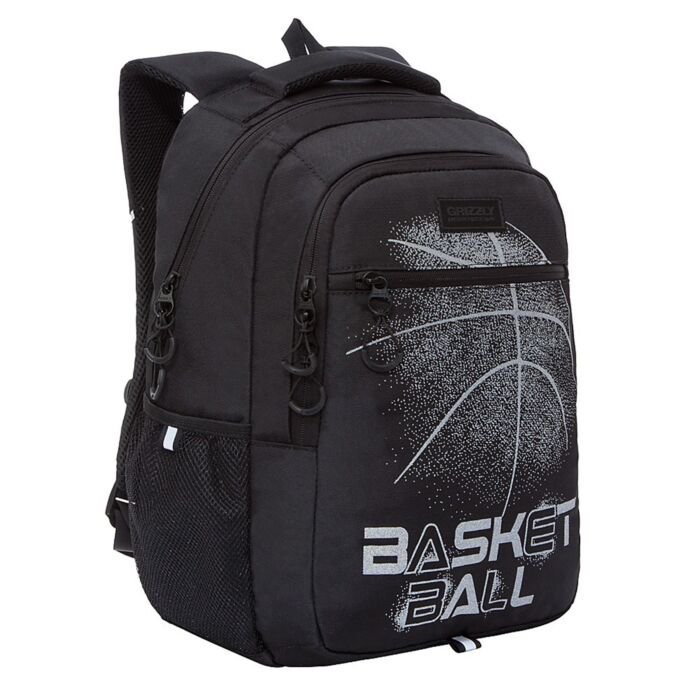 Рюкзак Grizzly Basketball  черный-серый купить,NaN
