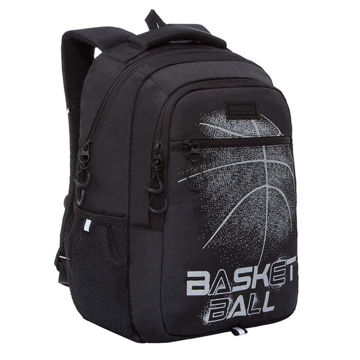 Рюкзак Grizzly Basketball  черный-серый купить,NaN