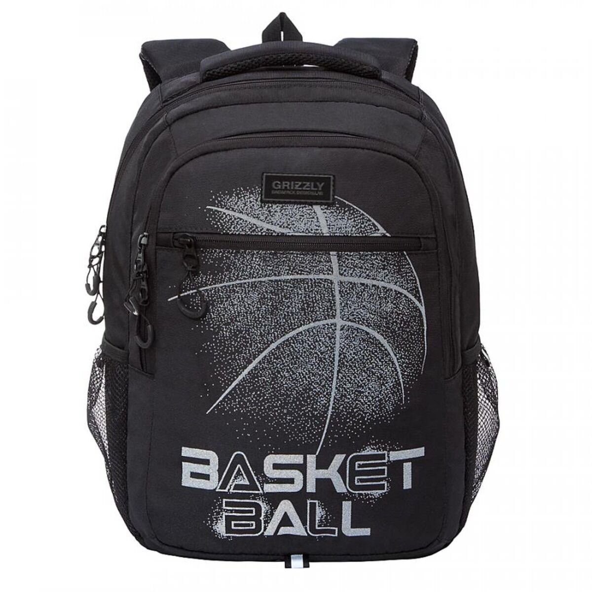Рюкзак Grizzly Basketball  черный-серый купить,NaN