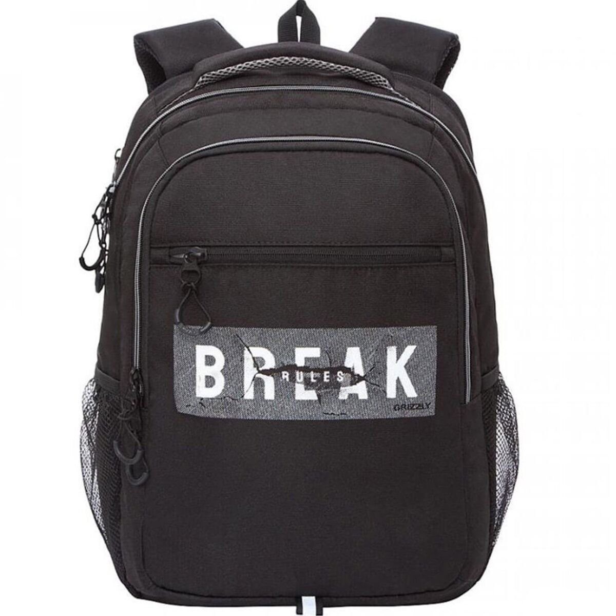 Рюкзак Grizzly Break Нарушайте правила черный-серый купить,NaN