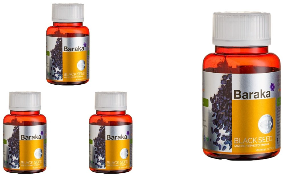 Baraka Black Seed Oil капсулы 90 шт купить,NaN