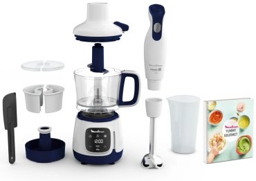Блендер Moulinex Yummy Gourmet DD55W110 белый, черный - ForteMarket Блендер Moulinex Yummy Gourmet DD55W110 белый, черный купить,0