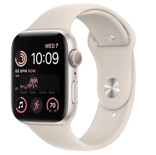 Смарт-часы Apple Watch SE 2022 44mm MNJX3GK/A Starlight Sport Band