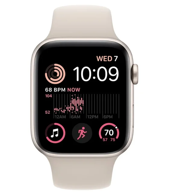Смарт-часы Apple Watch SE 2022 44mm MNJX3GK/A Starlight Sport Band купить,0
