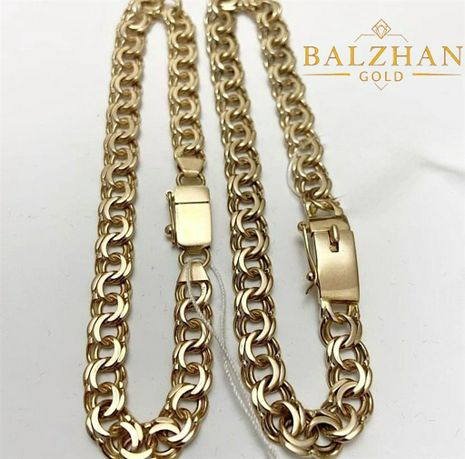 Браслет Dani DANI-BR-413 длина 20 см, вес 9.75 г золото, плетение бисмарк