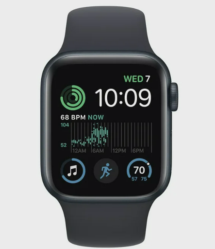 Смарт-часы Apple Watch SE 2022 44mm MNK03GK/A Midnight Sport Band