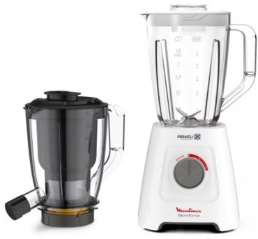 Блендер соковыжималка стационарный Moulinex Blendforce Powelix LM42Q110 белый, черный купить,NaN