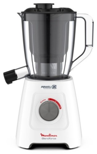 Блендер соковыжималка стационарный Moulinex Blendforce Powelix LM42Q110 белый, черный купить,NaN