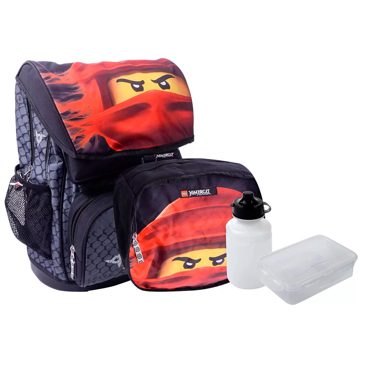 Рюкзак Lego Maxi Ninjago Kai of Fire 4в1 серый купить,NaN