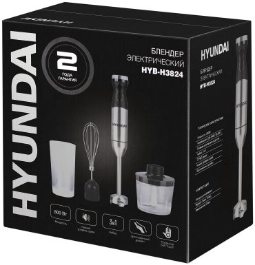 Блендер Hyundai HYB-H3824 черный купить,NaN