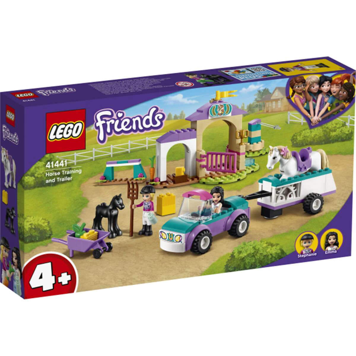 Конструктор Lego Friends Тренировка лошади и прицеп для перевозки 41441 купить,NaN