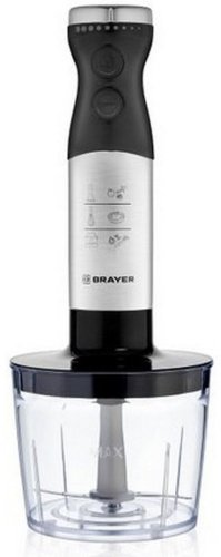 Блендер BRAYER 1244BR черный, серебристый купить,0