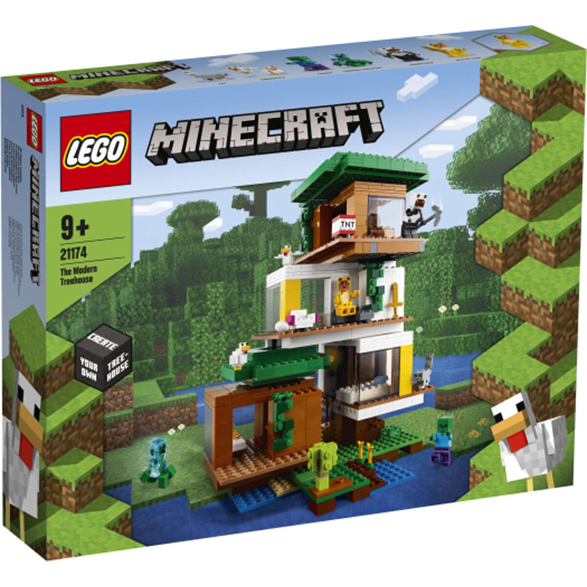 Конструктор Lego Minecraft  Современный домик на дереве 21174 купить,NaN