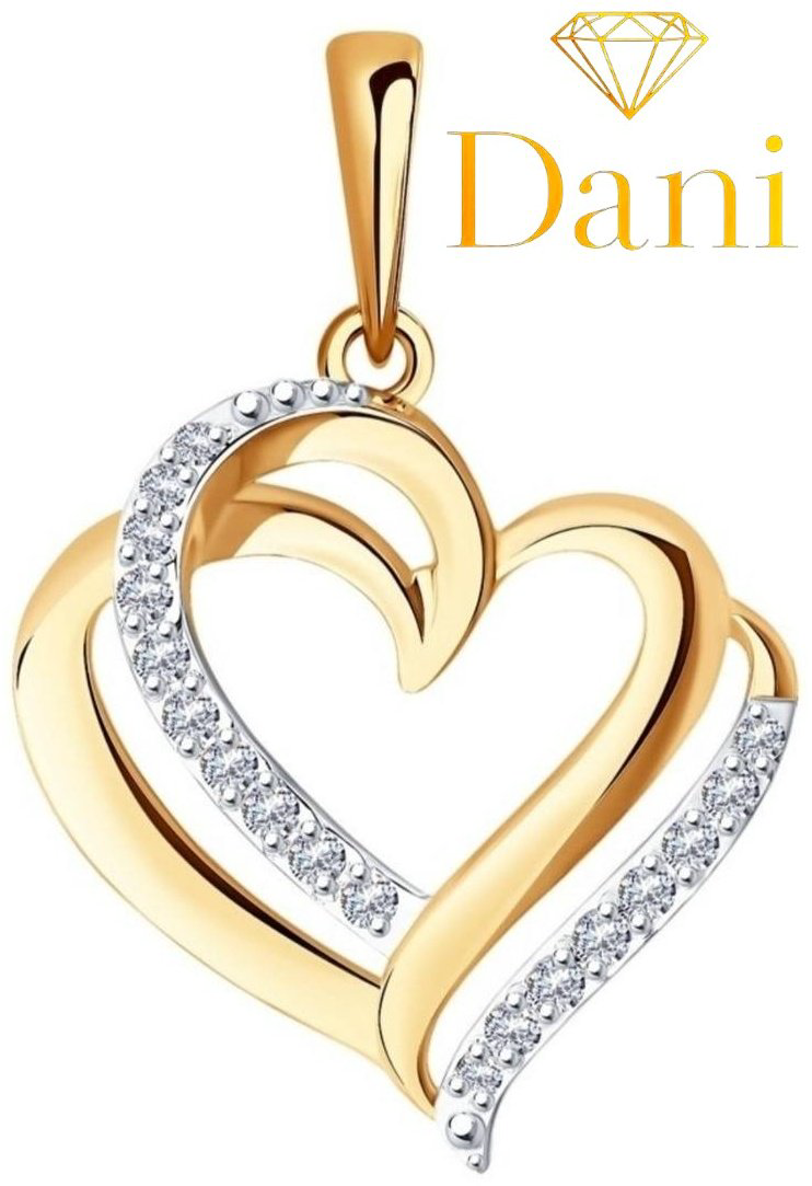 Подвеска Dani DANI-KL-137 вес 1.31 г золото, фианит купить,NaN