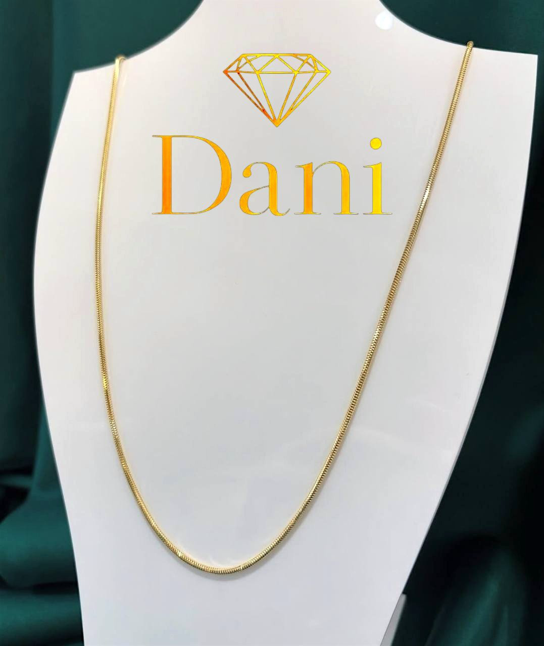 Цепь Dani DANI-B-S-SEP-100 длина 55 см, вес 4.11 г золото, плетение снейк купить,NaN